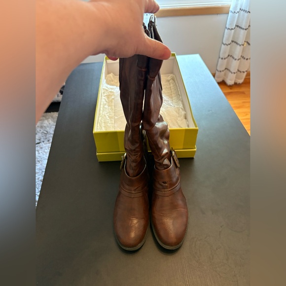 BareTraps Boots Julee w/ Original Box Women's Size 9M Brown Leather EUC - Picture 3 of 8